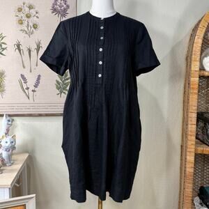 Quince Black Mini Dress